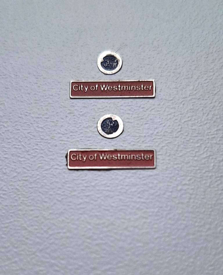 Jackson Evans etched 43026 City of Westminster nameplates 