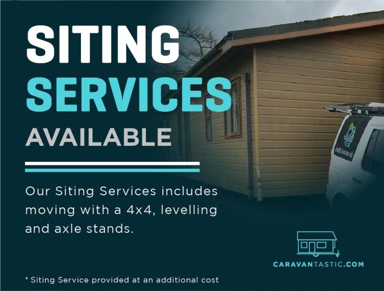 40x13 Wood Clad Static Caravan - DG, CH, French Doors - Offsite Sale / Own Land