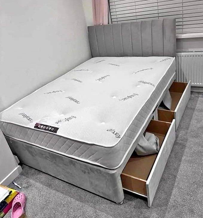 Best Buy Now || Small double 4FT Divan bed with storage including mattress || Fast Delivery