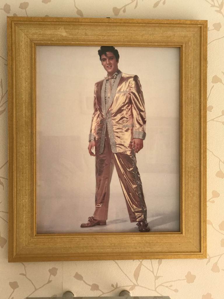 ELVIS PRESLEY FRAMED PRINT - LIKE NEW