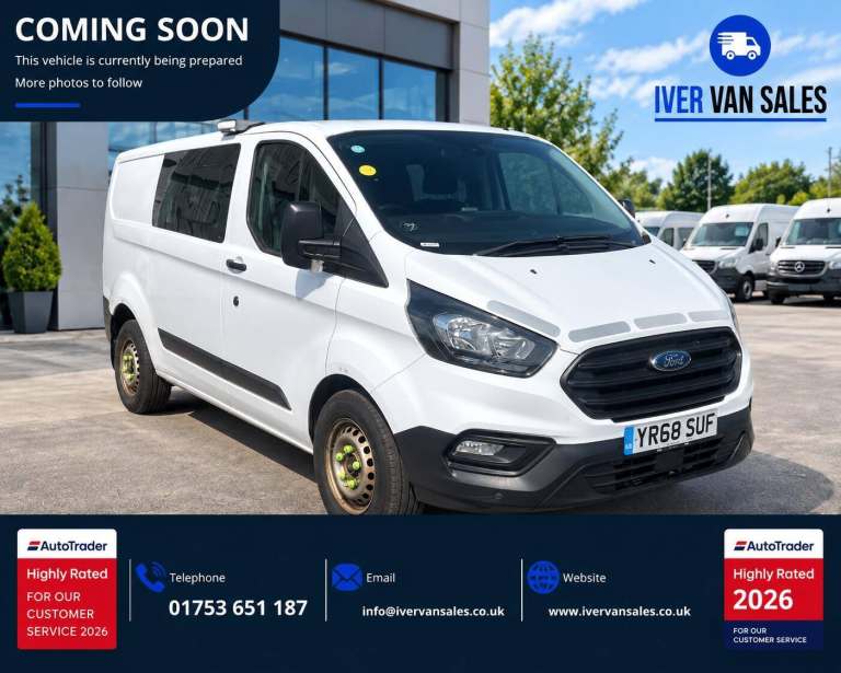 2018 Ford Transit Custom 2.0 TDCi 105ps Low Roof D/Cab Van PANEL VAN DIESEL Manual