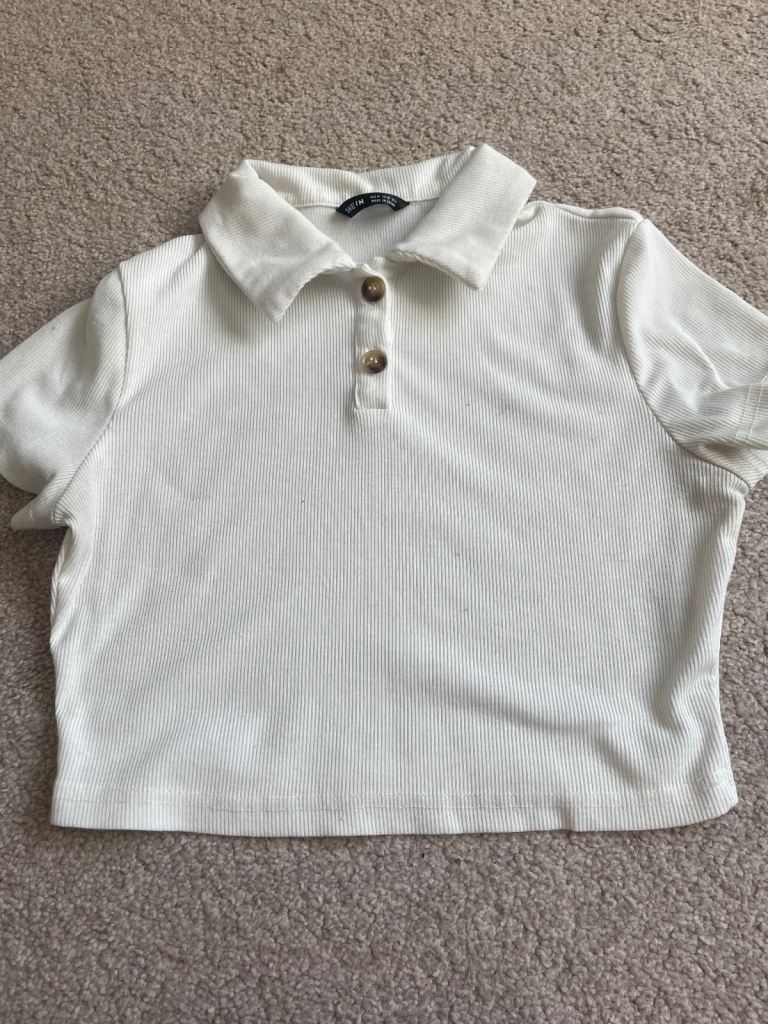 Shein Cream Blouse - Size M (UK 12) - Good Condition