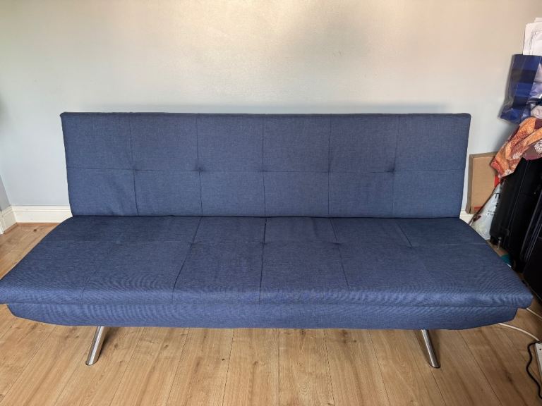Modern Blue Sofa Bed – Great Condition – Collection Only