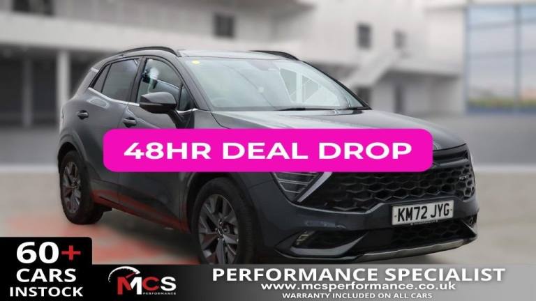 2022 Kia Sportage 1.6 h T-GDi GT-Line S SUV 5dr Petrol Hybrid Auto AWD Euro 6 (s/s) (226 bhp) EST...