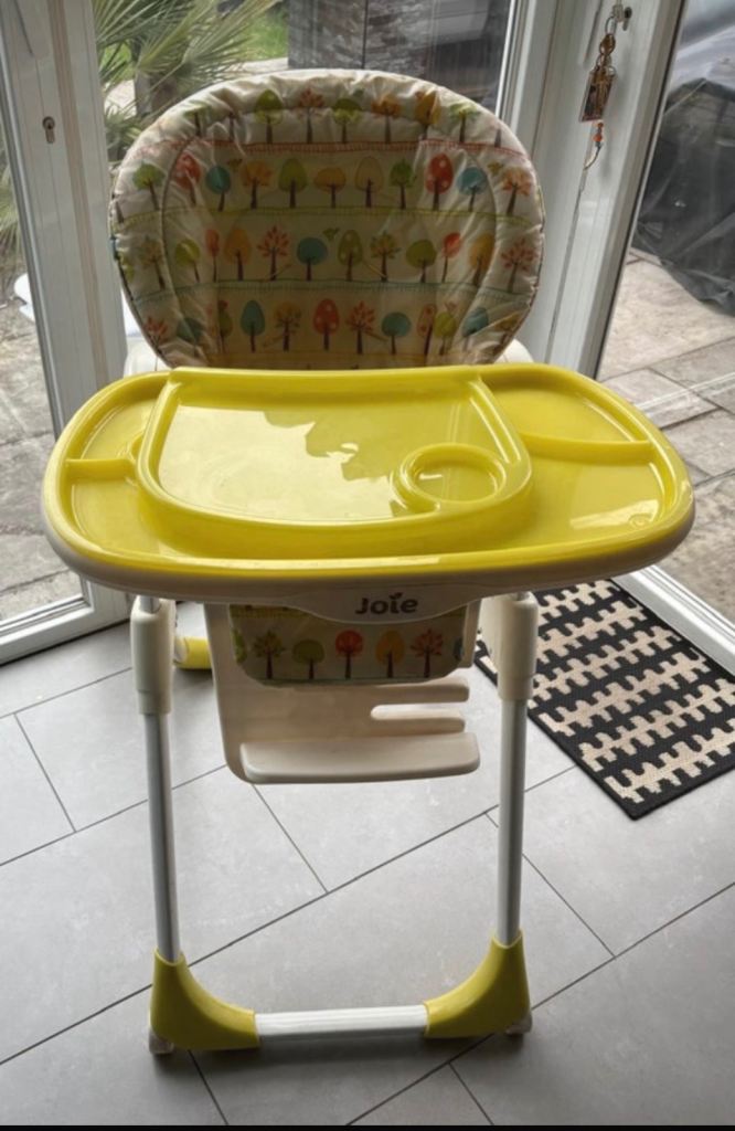 Joie High Chair with Tree Pattern - Good Condition