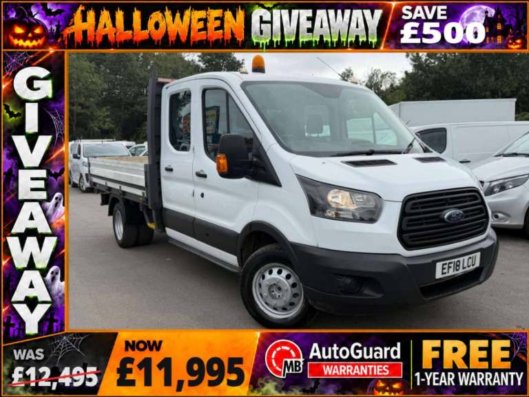 2018 Ford Transit 2.0 350 EcoBlue Chassis Cab 2dr Diesel Manual RWD L4 H1 Euro 6 (130 ps) Dropsid...