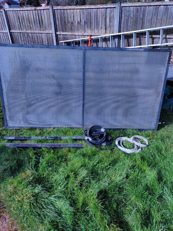 Solar thermal panel kit. Solartwin.