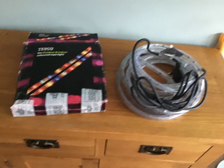 MULTI COLOURED ROPE LIGHTS. NEW