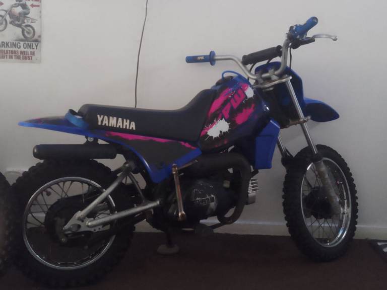 Yamaha pw80 2 stroke dirt bike semi automatic 