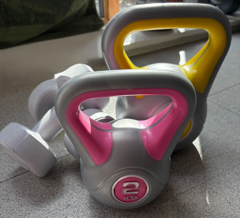 Kettlebells and dumbbells 