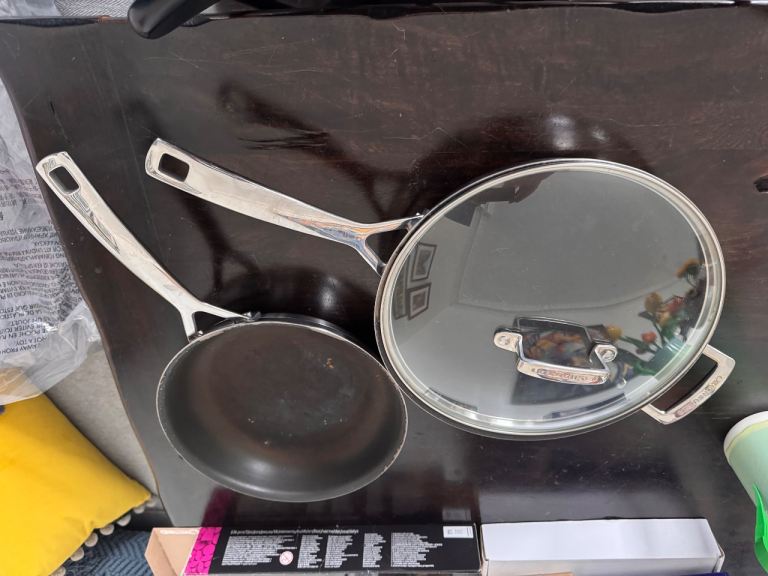 2 Le Creuset pans *poor condition*