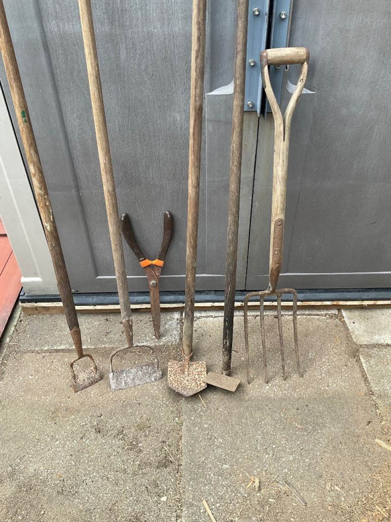 Garden Tool Bundle - Spades, Forks, and Shears