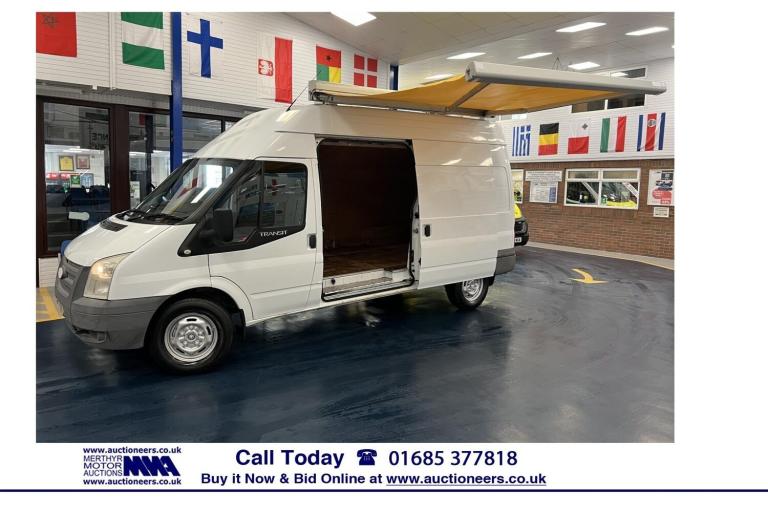 2012 Ford Transit T350 2.2TDCI 100PS LWB HIGH ROOF VAN C/W SIDE AWNING. --------------------- PAN...