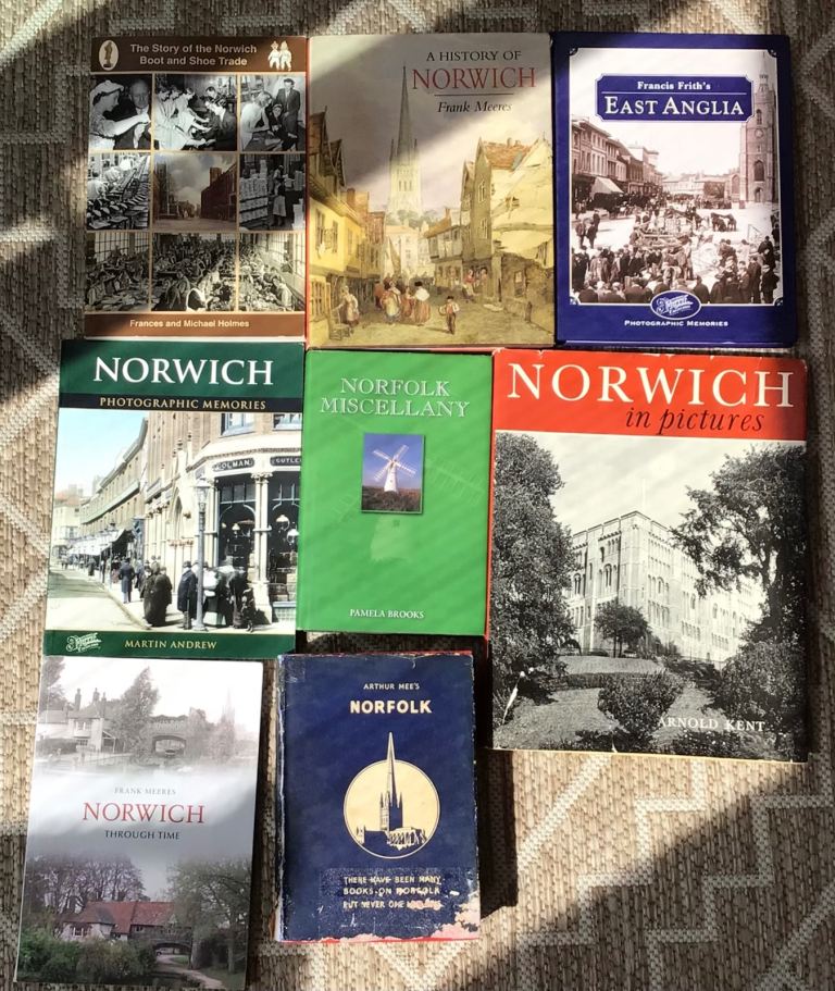 Selection of 8 Norfolk and Norwich History Books - only £2 each