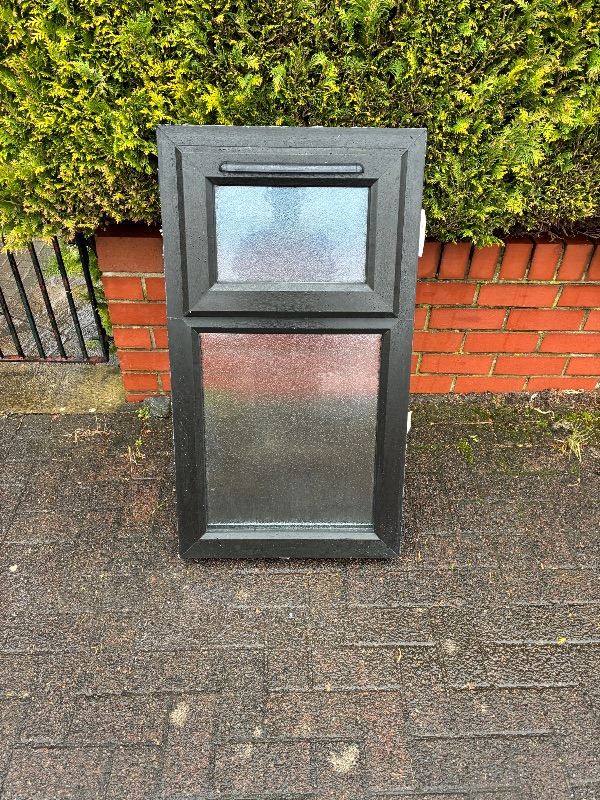 Black on white, A rated upvc window
