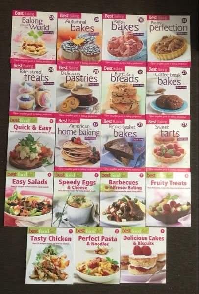 19 x recipe books (paperback)