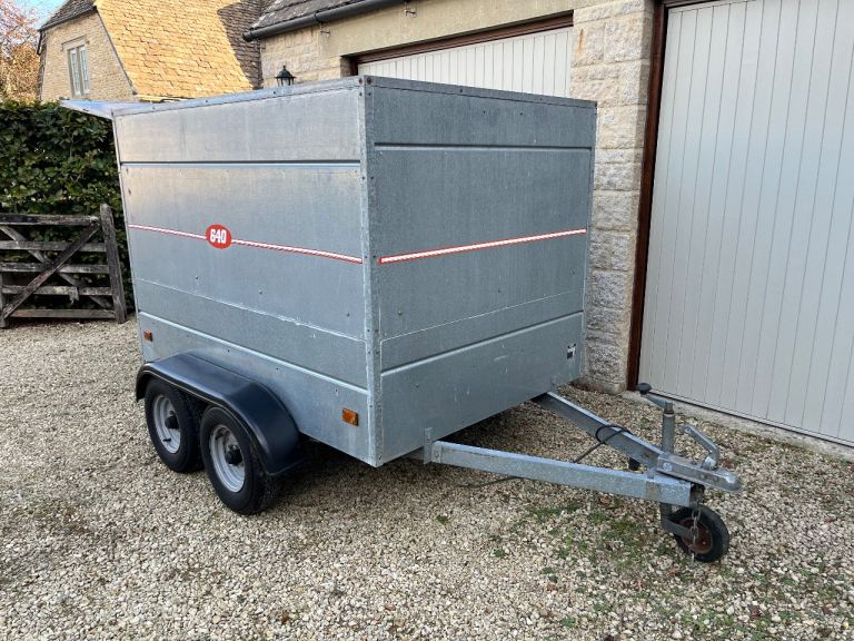 Box trailer, twin axle.