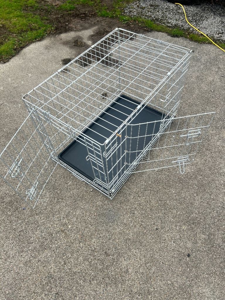 Pet dog cat bunny cage travel fold down