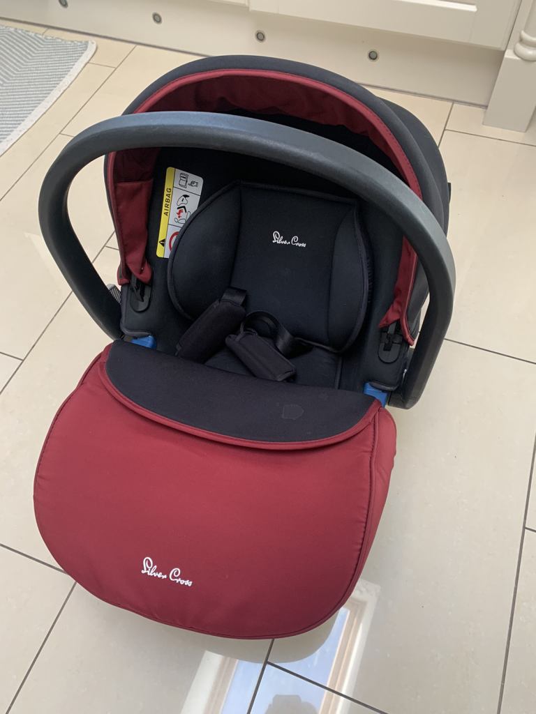 Silver Cross Baby Car Seat - Vintage Red £40