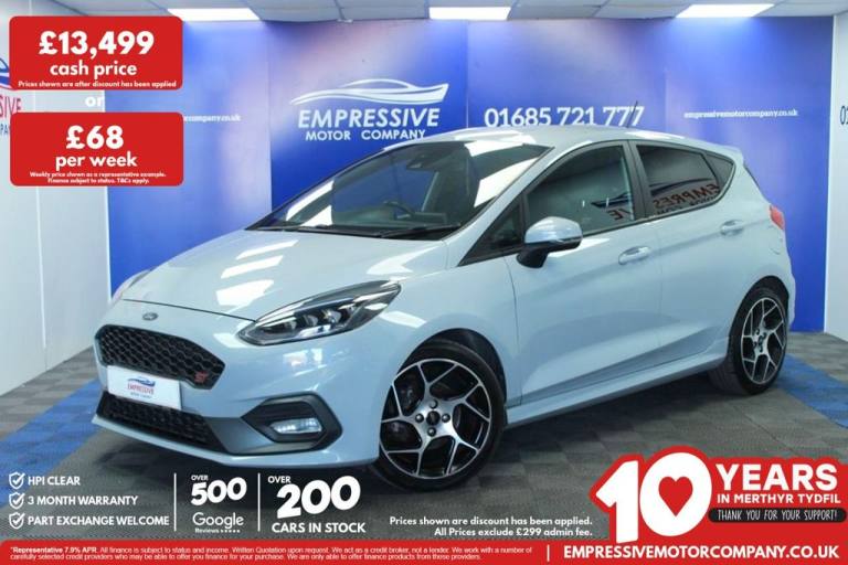 2018 18 FORD FIESTA 1.5T ECOBOOST ST-2 HATCHBACK 5DR PETROL MANUAL EURO 6 (200 P