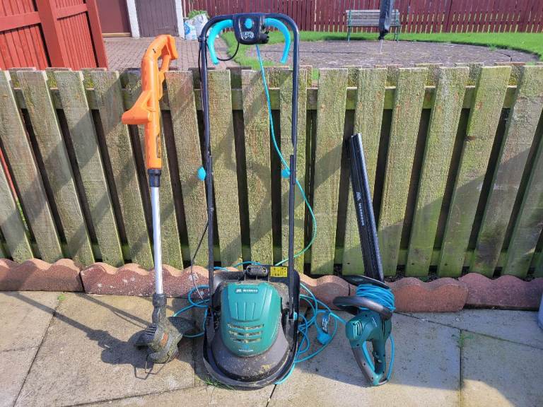 Lawnmower, Grass Trimmer and Hedge Trimmer 