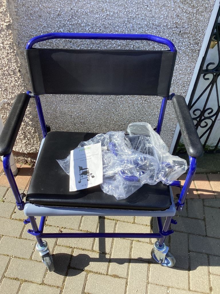 Heavy Duty Wheeled Commode FREE