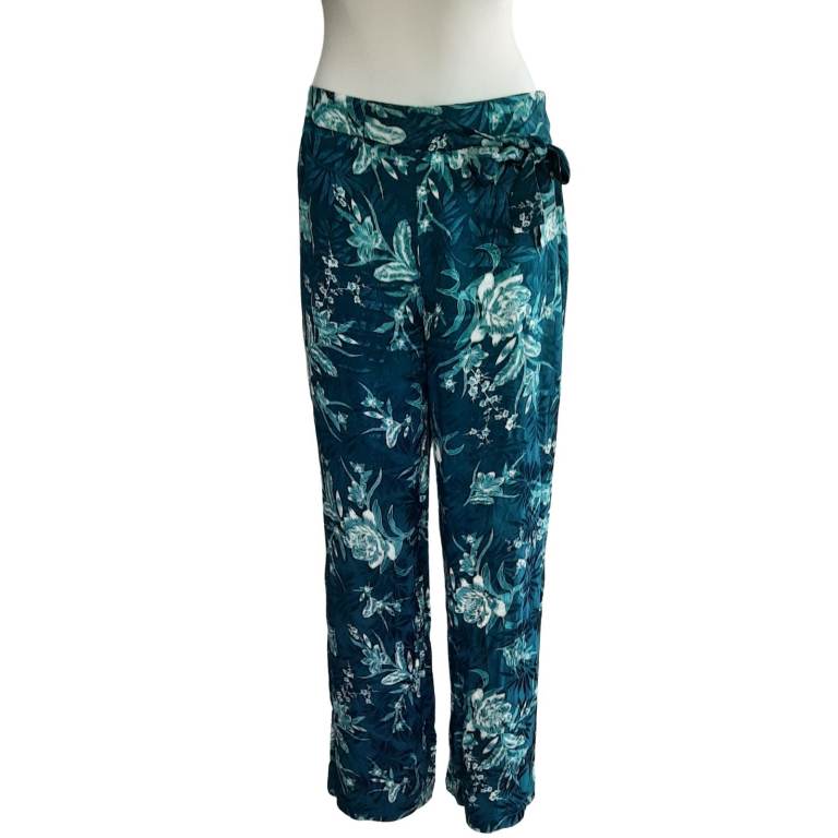 GEORGE NEW WOMENS SUMMER GREEN PANTS CASUAL WIDE LEG PARTY COCKTAIL WORK LADIES TROUSERS SIZE 14