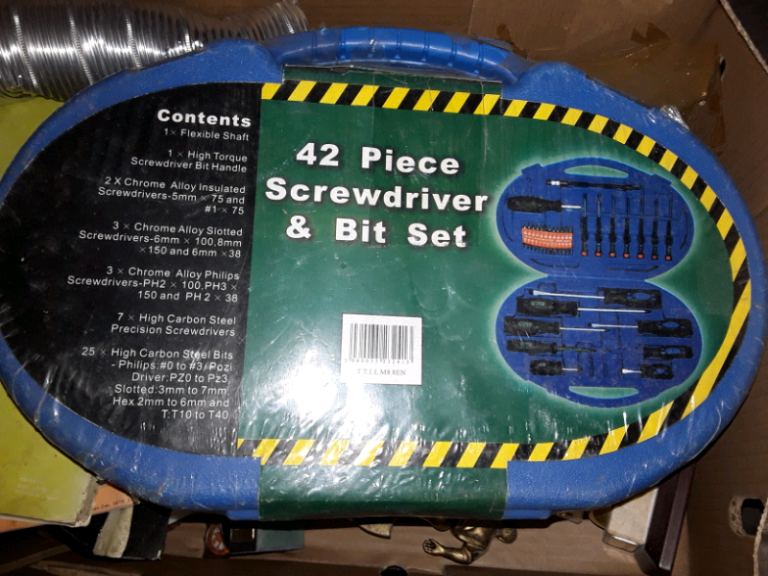 42 piece screwdriver and bit set