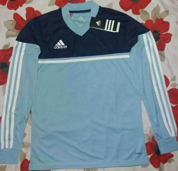  Adidas climalite top. Blue two tone. Argentina. XS