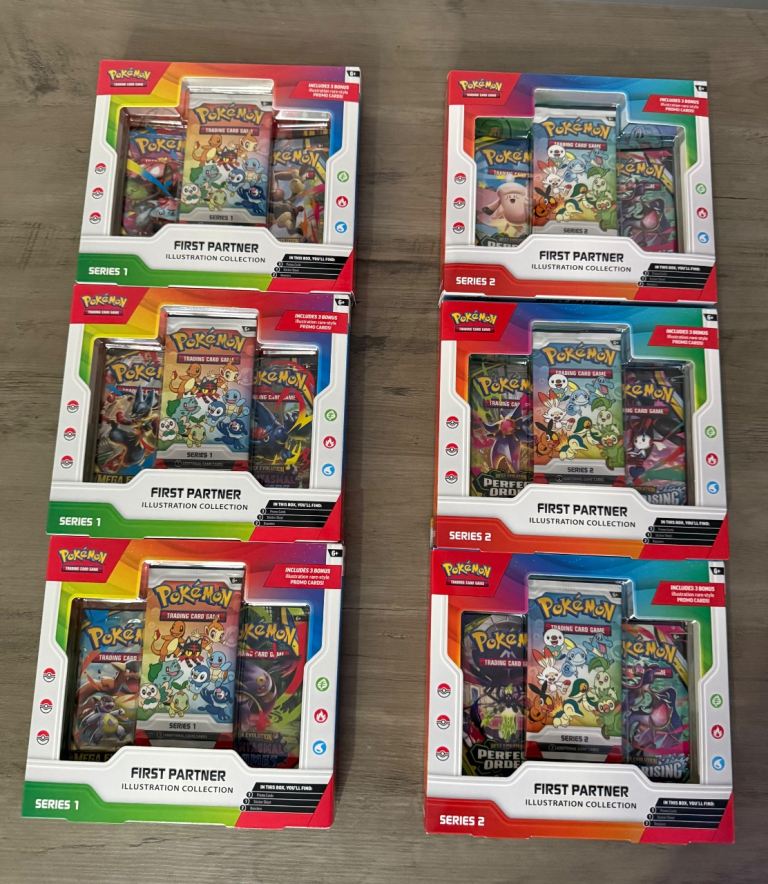 Pokémon First Partner Illustration Collection - Series 1 & 2 - New