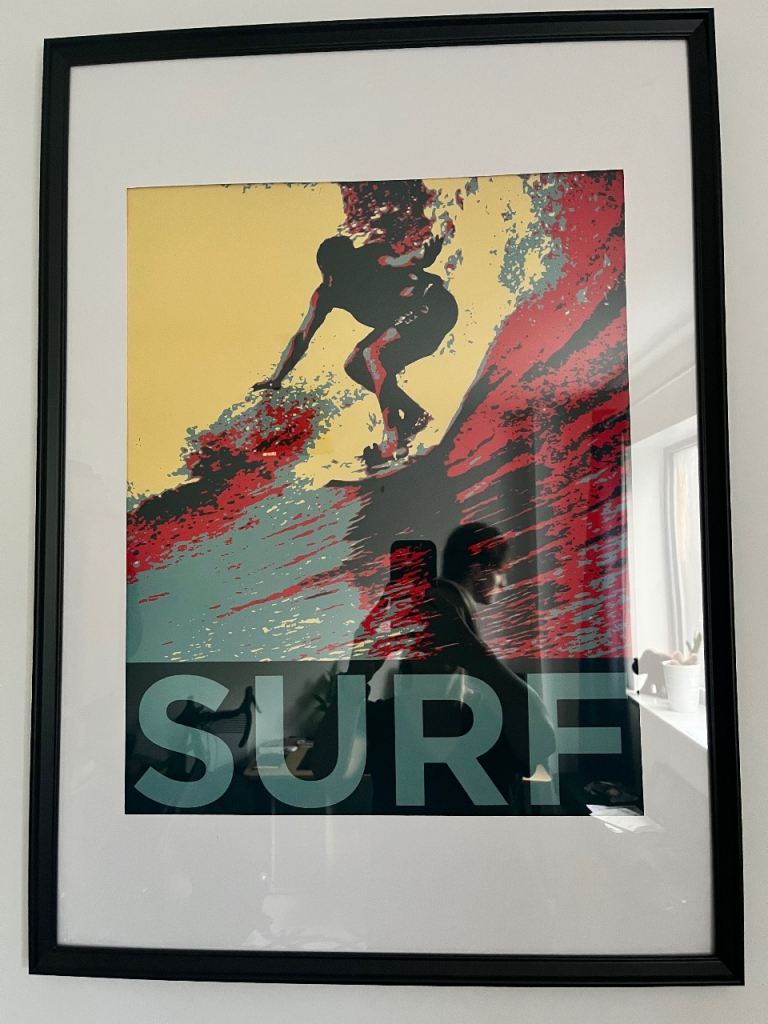 Surf poster, no frame A3