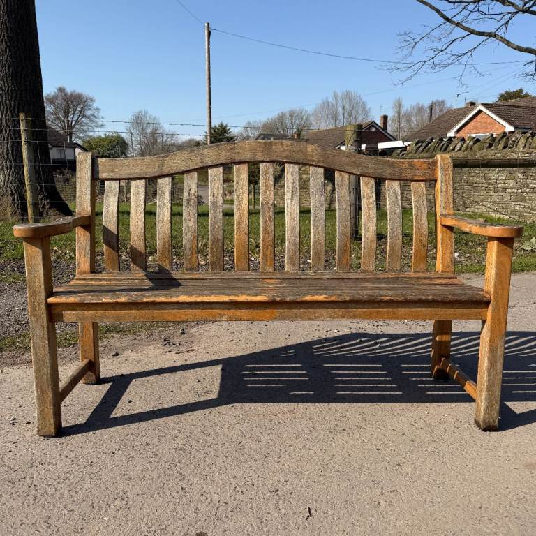 Teak Garden Bench 2-3 Seater Outdoor Patio 5' Long