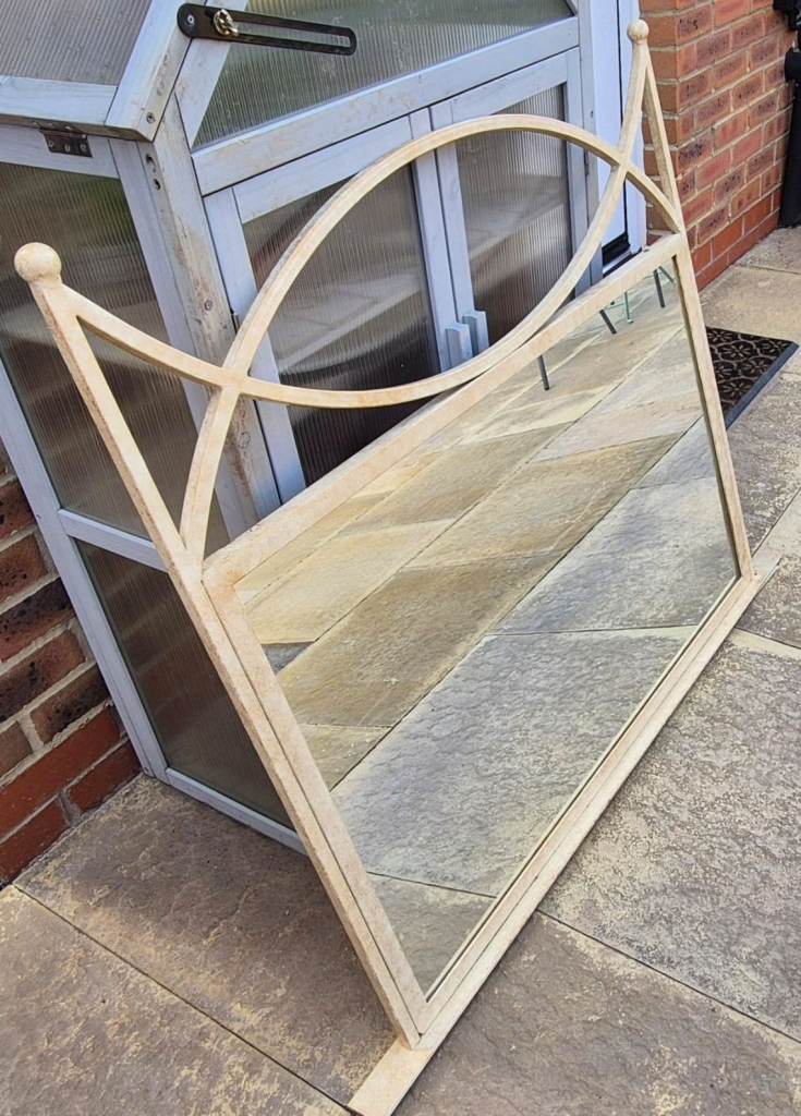 Large Metal-Framed Mirror
