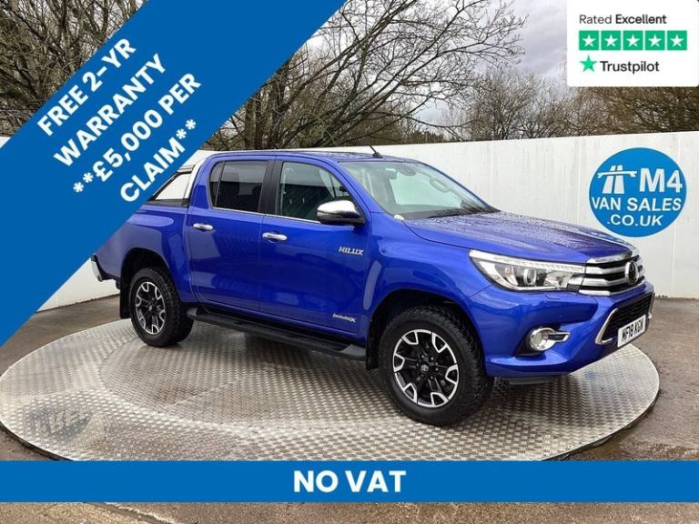 2018 Toyota Hilux D-4D Invincible X 4x4 Euro 6 D/C A/C **NO VAT** Pickup Diesel Manual
