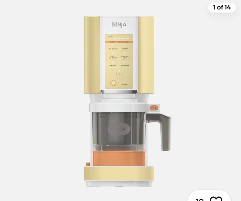 Ninja Foodi Power Mixer System - been used once Yellow Food Processor