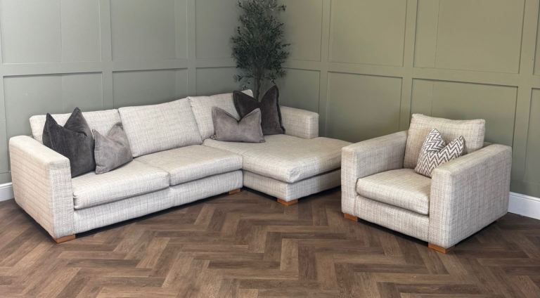 Sofa Workshop Right Hand Facing Chaise Sofa & Armchair