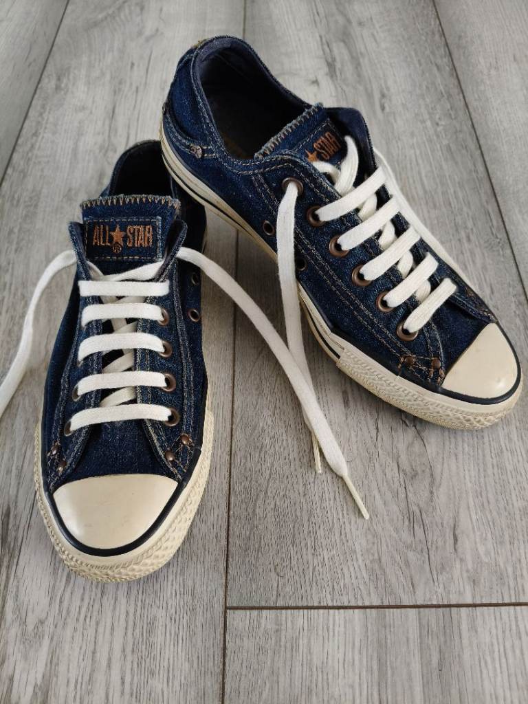 Converse All Star men denim trainers size 6