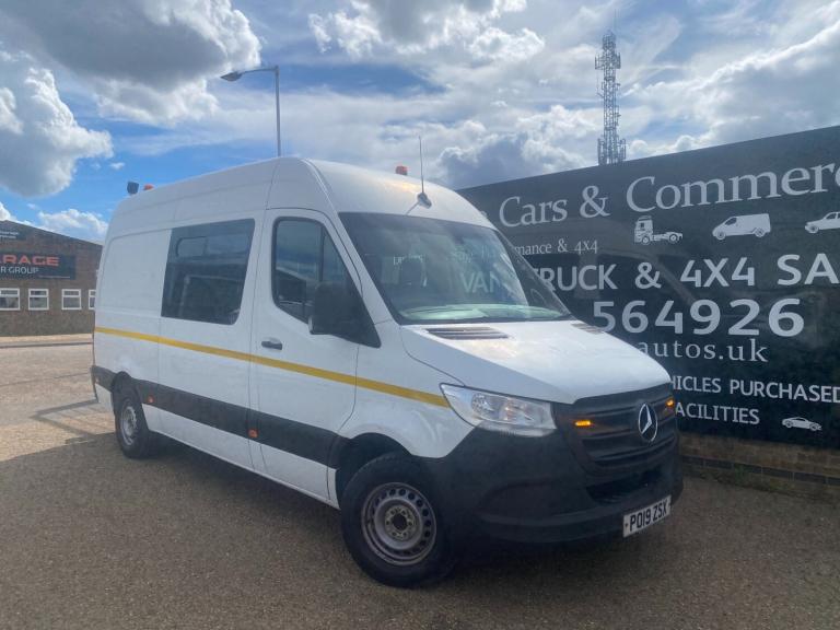 2019 Mercedes-Benz Sprinter 314 CDI 2.1 MWB WELFARE CREW VAN 7 SEATER AC SINK TOILET MICRO KETTLE...