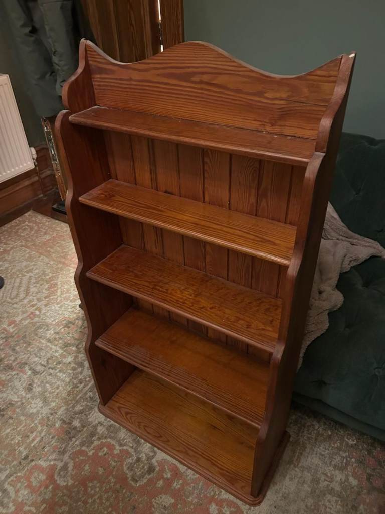 Pitch pine bookcase 