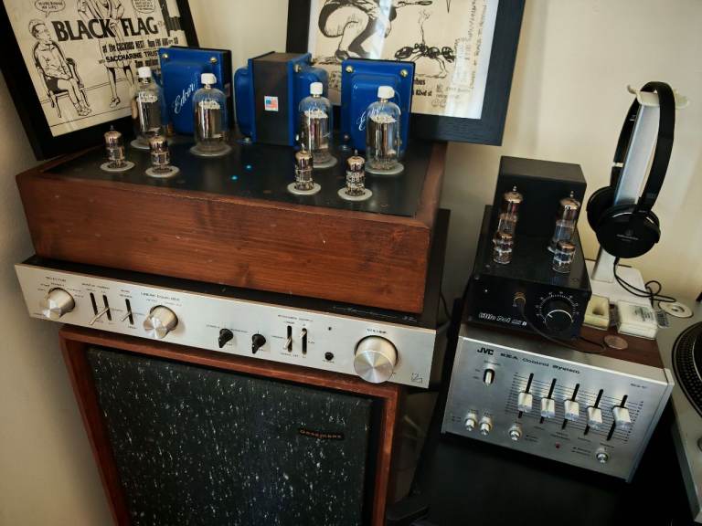 Luxman CL-32 valve preamplifier. Vintage. JVC EQ. Audiophile. Phono. Hifi. Japan.