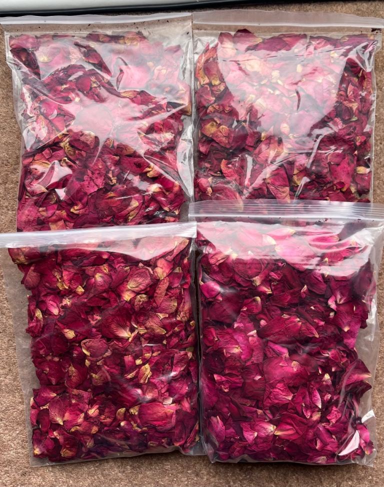 Real rose petals dried wedding marriage favours decoration party craft 