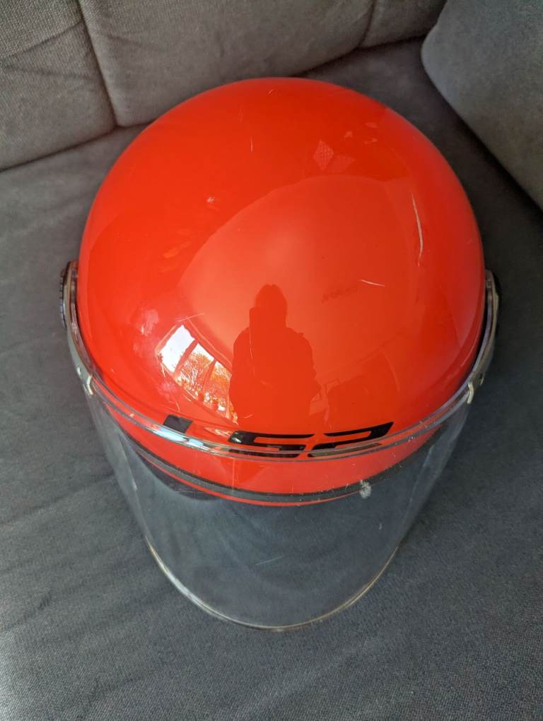 Kids motorbike helmet red