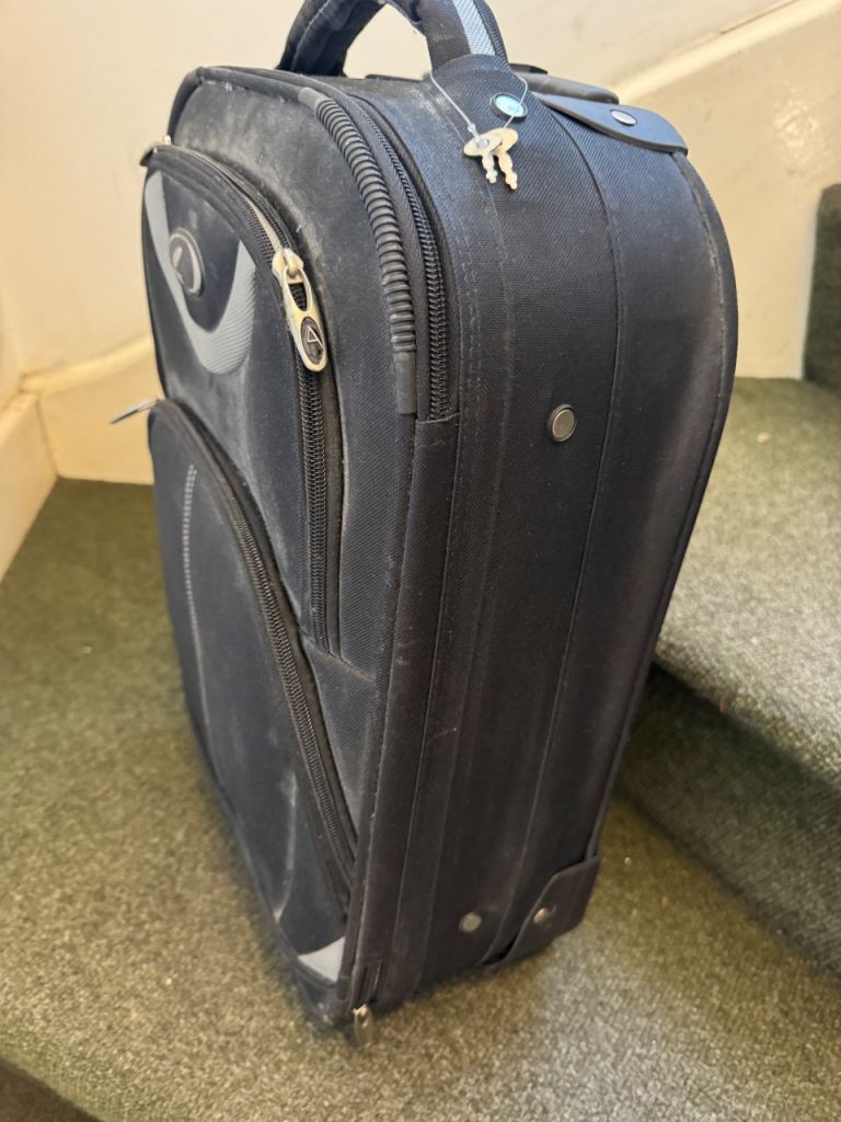 Azure Luggage Bag Black Cabin Bag Travel Bag