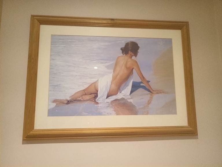 Lluis Ribas print in frame.