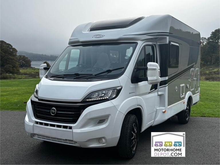 Carado T132, 2019, German built, fixed bed, 4 belt, low profile, large garage