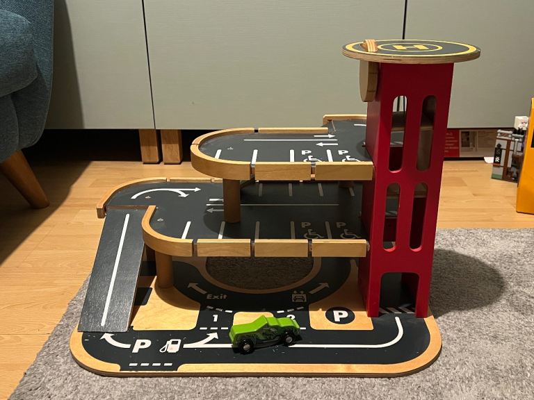 Children's Woden Car Park Toy