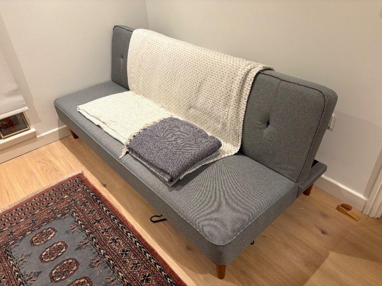 Habitat grey click clack sofa bed 