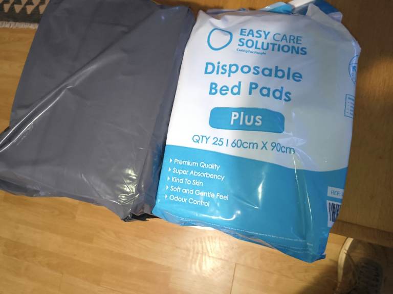 Disposable bed pads.