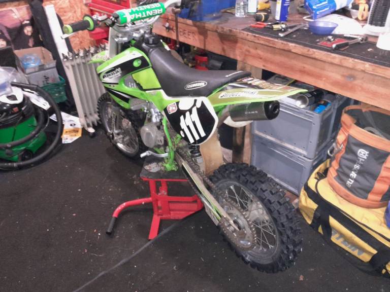 Kawasaki KX65 motocross bike