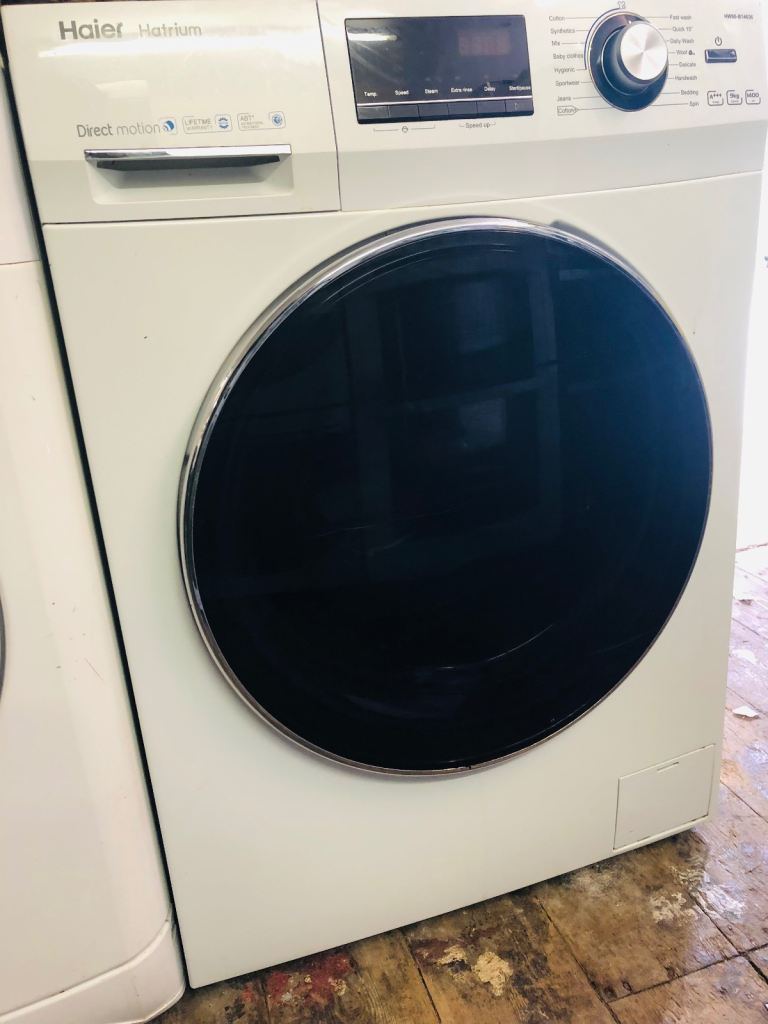 Haier 9kg sized capacity Washing Machine – White, Good Condition
